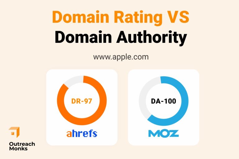What is difference between Domain Rating and Domain Authority