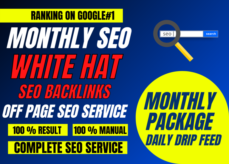 Rank Page 1 on Google Monthly SEO Package Do Powerful SEO Backlinks Manually