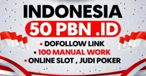 50 high-quality Indonesia .ID PBN homepage backlinks for SEO