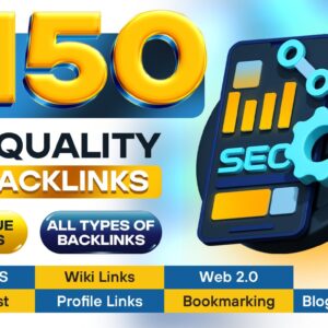 150 TOP Quality SEO baclinks ALL in ONE package