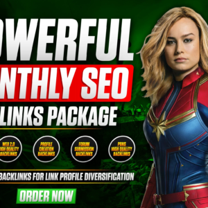 Monthly OFF PAGE SEO Backlinks