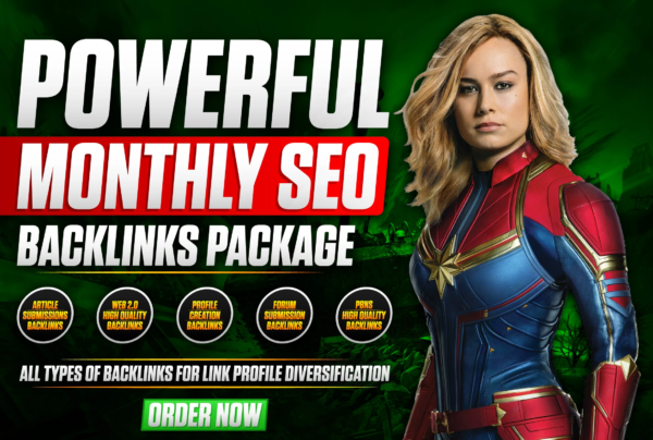 Monthly OFF PAGE SEO Backlinks