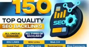 150 Top-Quality SEO Backlinks for Website Ranking