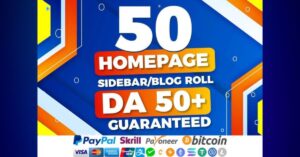 50 DA 50+ PBN Backlinks for Google Ranking