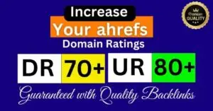 Increase Domain Rating DR 70+ with White Hat SEO Backlinks