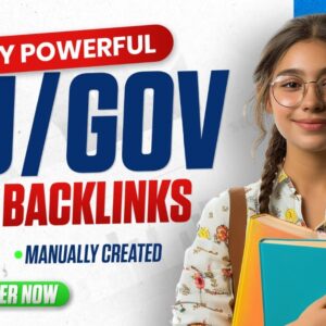 110 University EDU & GOV Backlinks Manual & White Hat SEO