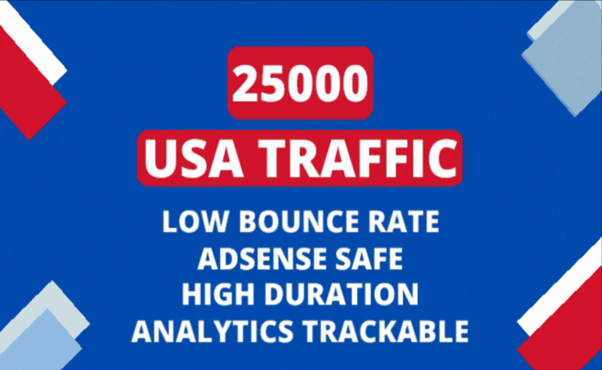 25000 Quality traffic from USA