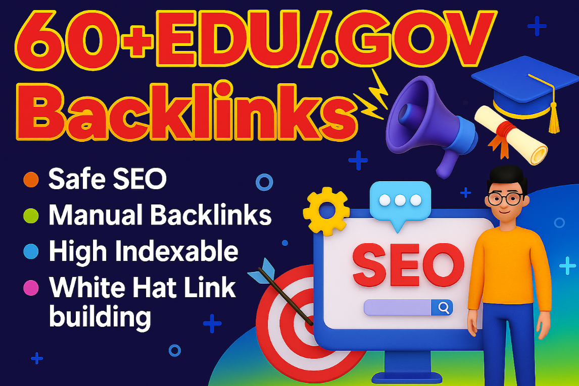 Premium 65 EDU gov Backlinks No Comment Redirect Created From Top Universities