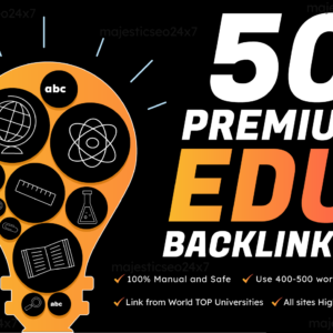 50 Premium EDU backlinks From Top Universities