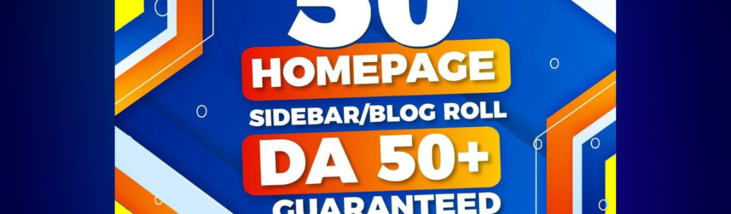 50 High Quality Sidebar PBN Homepage backlinks